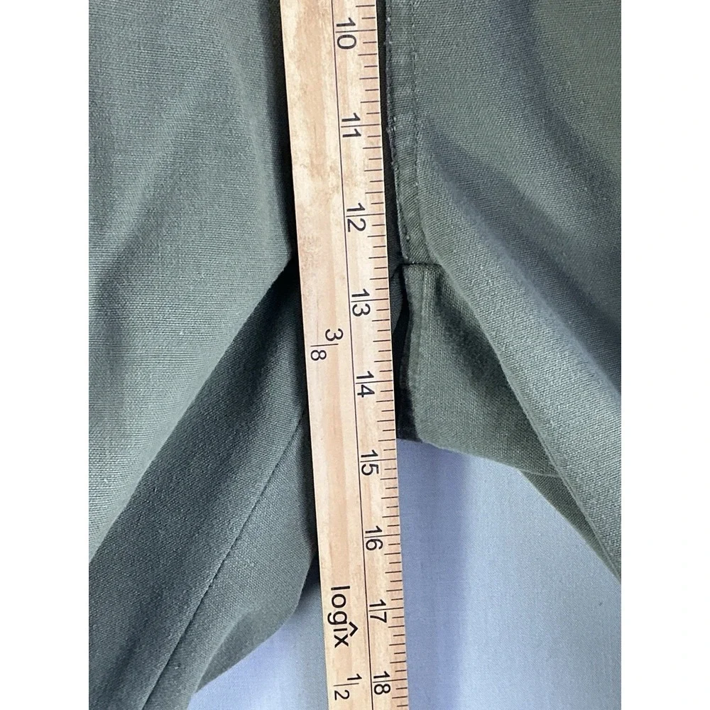 Falls Creek Cargo Pants Men's 36x30 Olive Green Relaxed Fit Cotton Utility